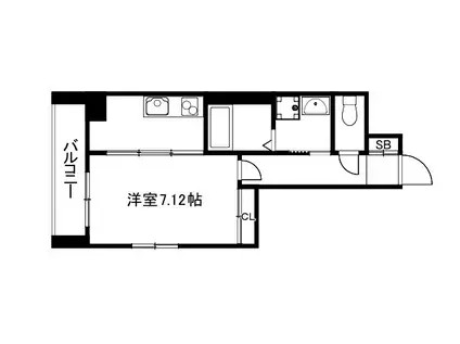 プラネシア京阪出町柳(1K/5階)の間取り写真