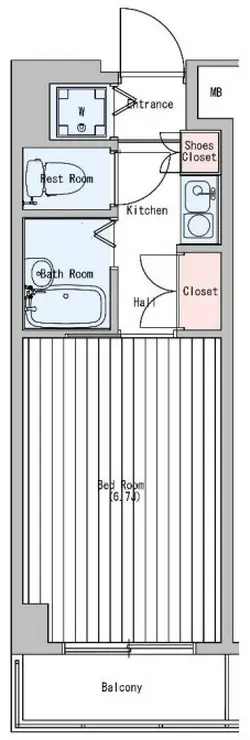 アミスタ小石川 2階階 間取り