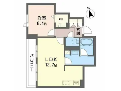 ソピア祇園(1LDK/3階)の間取り写真