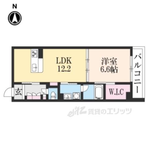 シャーメゾン北市(1LDK/2階)の間取り写真