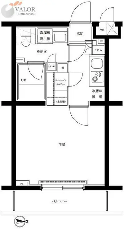 ルーブル東蒲田八番館 5階階 間取り