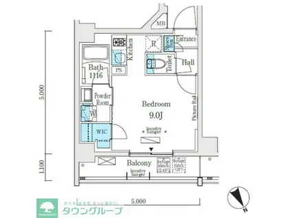 ソラニテ馬込(ワンルーム/3階)の間取り写真