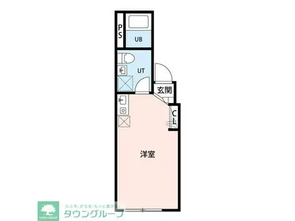 アミスタ小菅(1K/3階)の間取り写真