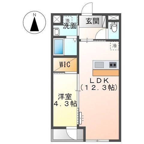 SHIZUKA BLDG(1LDK/1階)の間取り写真