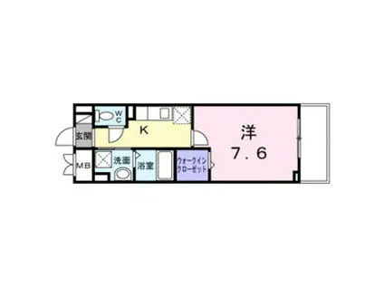 CASA南千住(1LDK/3階)の間取り写真