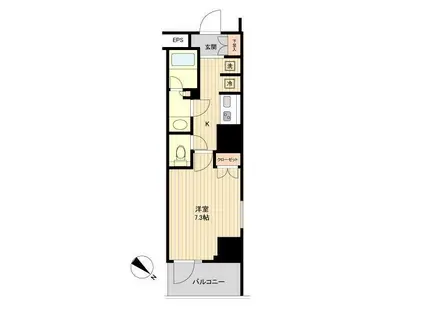 HF両国レジデンス(1K/3階)の間取り写真