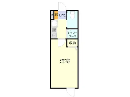 レジーナ立石(1K/2階)の間取り写真