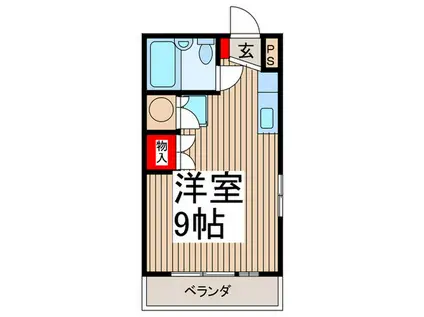 JUNプレジ仏子(ワンルーム/3階)の間取り写真