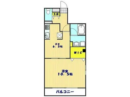 セント・ベーネ912800(1DK/2階)の間取り写真