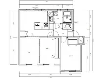 佐鳴台ハイツ(2LDK/1階)の間取り写真