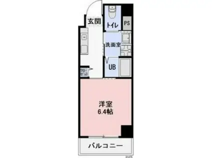 ワイズタワー新栄(1K/3階)の間取り写真