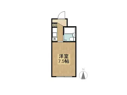 CREO HONGO(1K/1階)の間取り写真