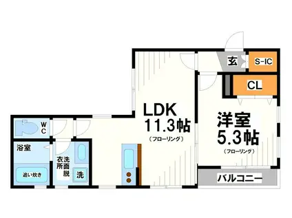 パレ・ヴィクトワール -当店専任物件-(1LDK/1階)の間取り写真