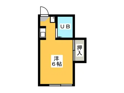 ハイムホシヤ(ワンルーム/2階)の間取り写真