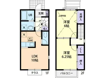 CASA LIBERTA(2LDK/1階)の間取り写真