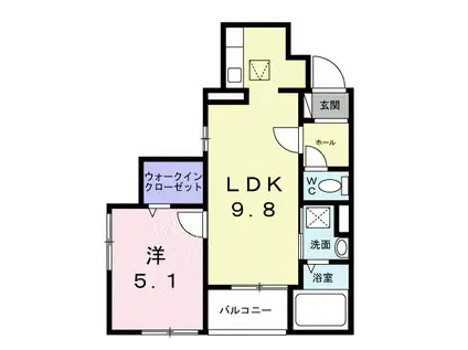 シトラス・T(1LDK/1階)の間取り写真