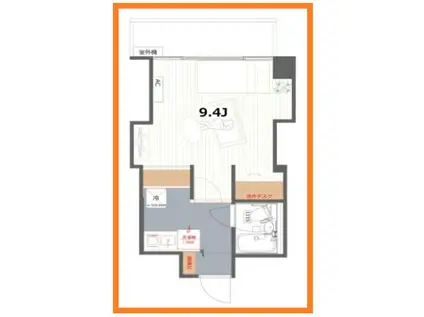 TOMOS宮前平(1K/7階)の間取り写真