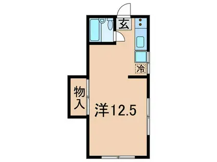 コーポサカイ(ワンルーム/2階)の間取り写真