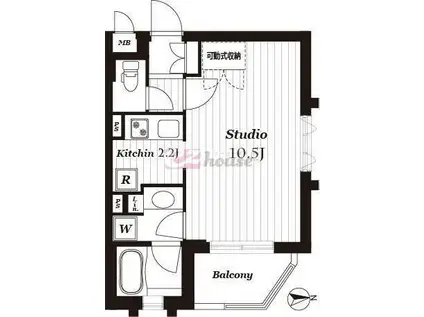 ダイナシティ中野新井薬師(1K/5階)の間取り写真