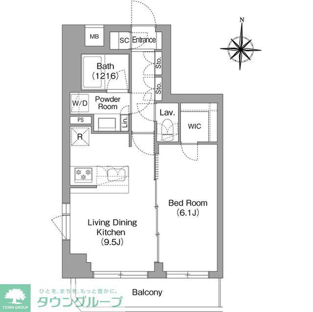 BPRレジデンス大島(1LDK/4階)の間取り写真