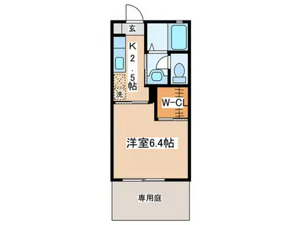 シェソワ湘南(1K/1階)の間取り写真