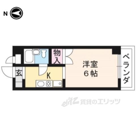 DAISY COURT(1K/5階)の間取り写真