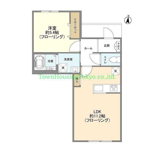 CATTLEYA GARDEN 代沢(1LDK/2階)の間取り写真