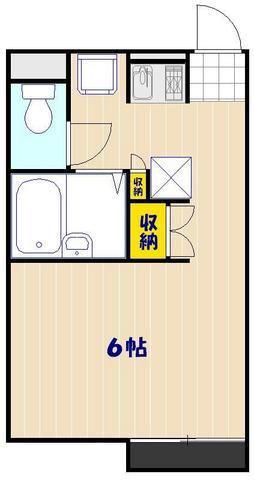 レオパレスファーレII(1K/2階)の間取り写真