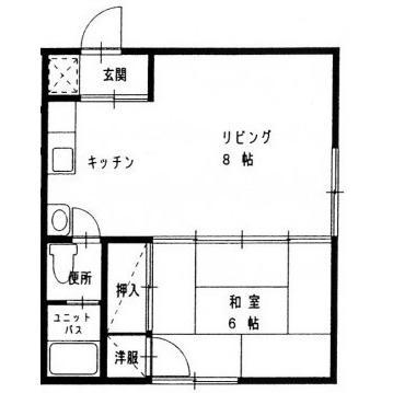 ハイツIM(1DK/1階)の間取り写真