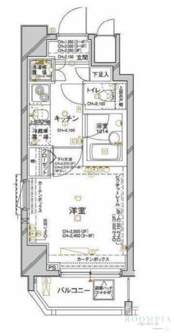 セジョリ御茶ノ水(1K/7階)の間取り写真