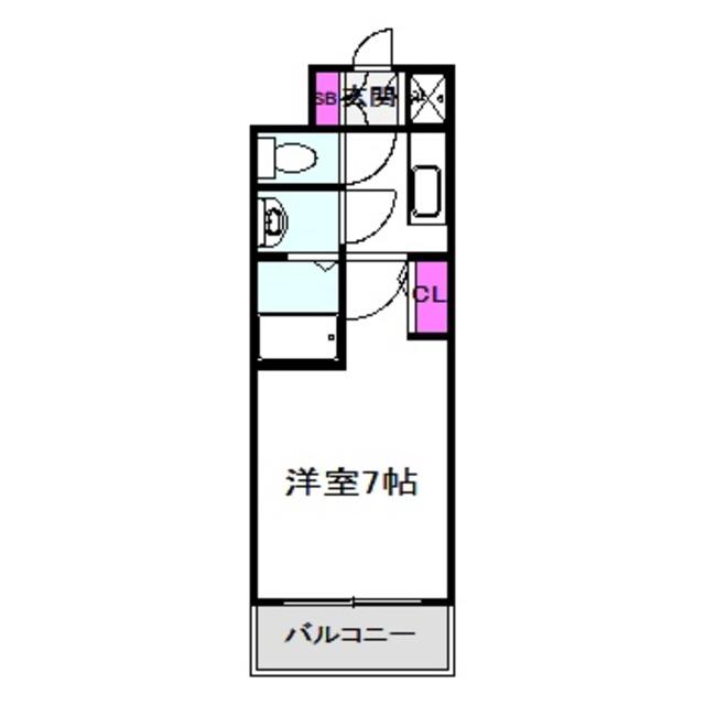 エスリード京橋グレイス(1K/9階)の間取り写真