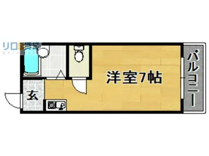 上新ビル7(1K/3階)の間取り写真