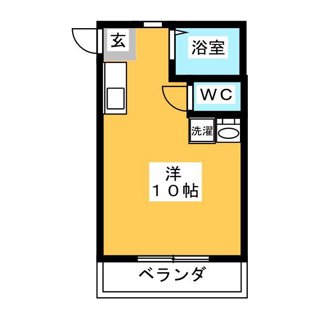 ハイツナカムラ(ワンルーム/2階)の間取り写真
