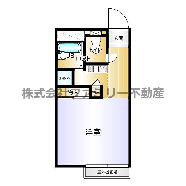 フェンテ(1K/2階)の間取り写真