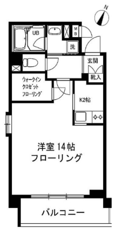下目黒テラス(1K/1階)の間取り写真