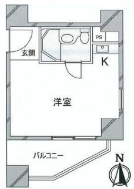 八丁堀東豊エステート(ワンルーム/10階)の間取り写真