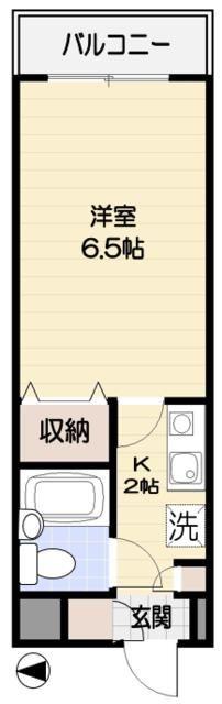 カームステージ鷺宮(1K/3階)の間取り写真