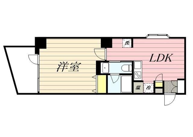 HF八丁堀レジデンスII(1DK/5階)の間取り写真