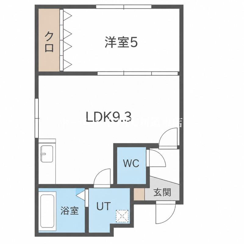 ムルソー・プルミエール(1LDK/3階)の間取り写真