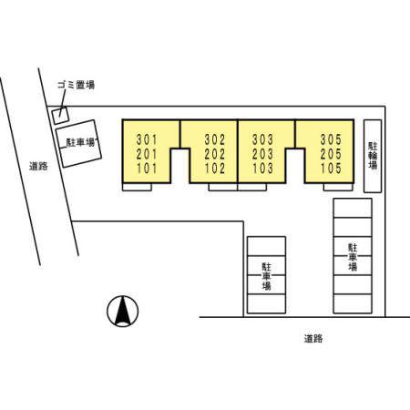 コンフィデンテII(2LDK/2階)の間取り写真