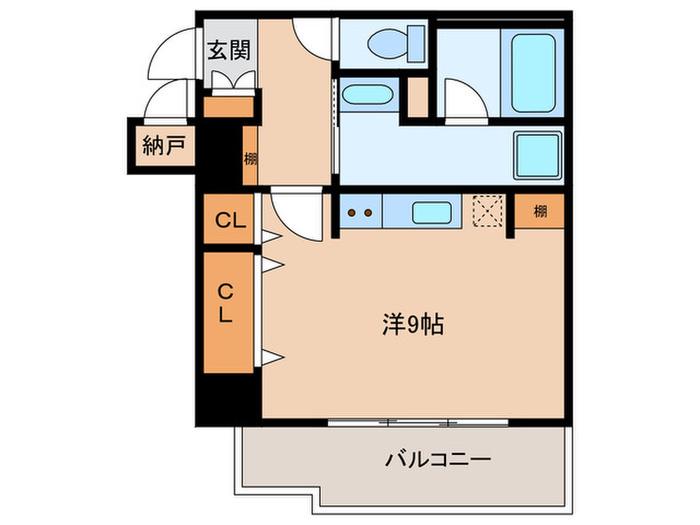 ワコーレ元町セリュックス(ワンルーム/8階)の間取り写真