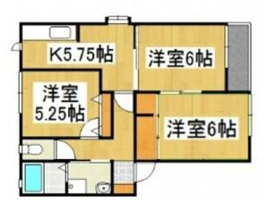 コテージセントリバーE(3K/1階)の間取り写真