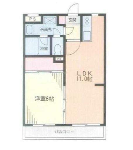 エポック宮前平(1LDK/3階)の間取り写真