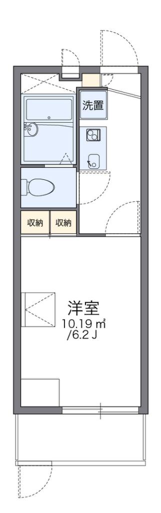 レオパレス白糸(1K/1階)の間取り写真