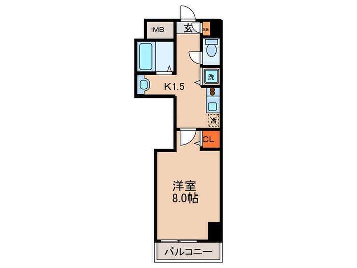 DORF KAMIMAEZU(1K/3階)の間取り写真