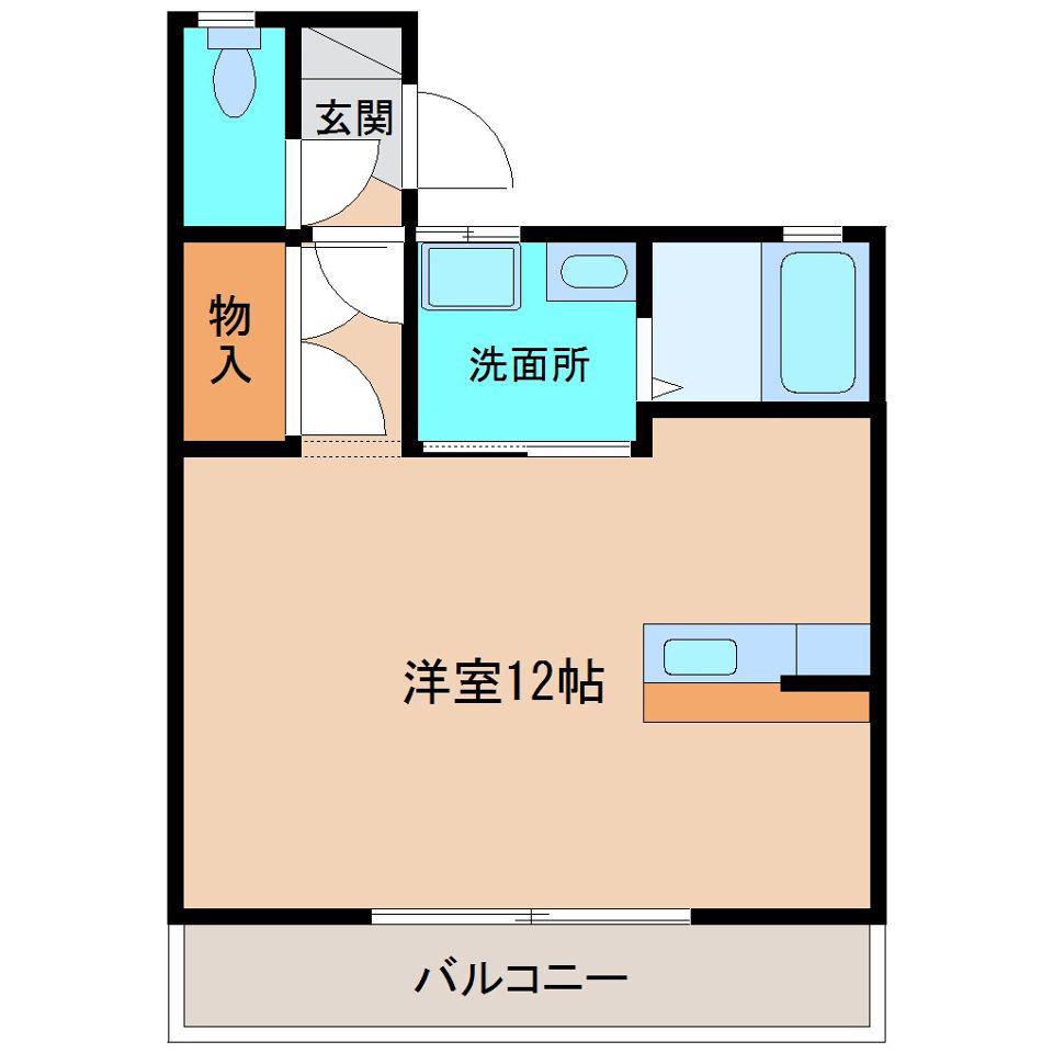 住吉ロードハウス(ワンルーム/2階)の間取り写真