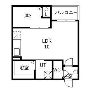 JACK HORENI(1LDK/1階)の間取り写真
