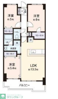 L-PLAZON MK2(3LDK/3階)の間取り写真