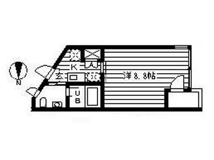 PERGOLA(1K/3階)の間取り写真