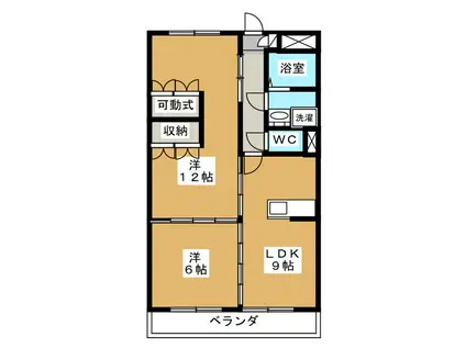 ア・ドリーム白金(2LDK/3階)の間取り写真